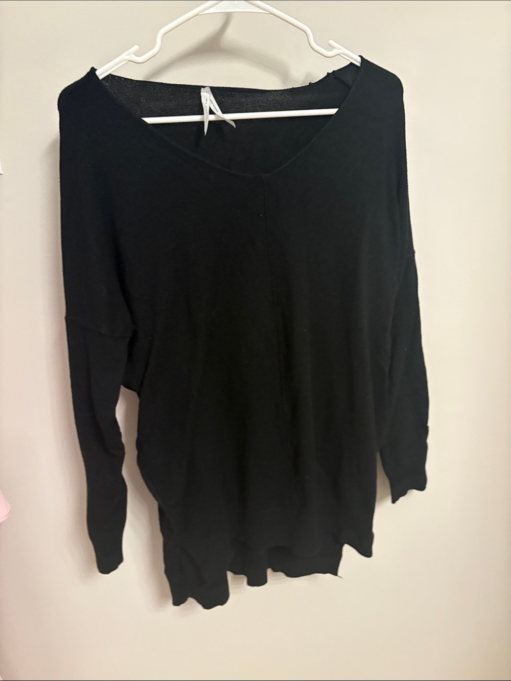 Dreamers Black Lightweight Long Sleeve Sweater